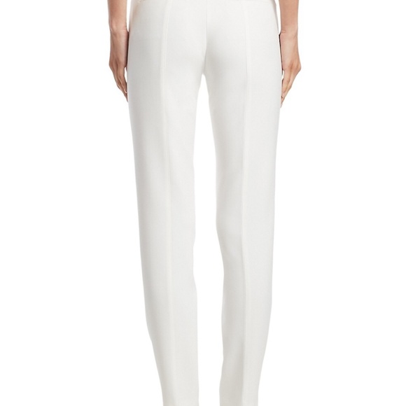 Akris Punto Fabia Pebble Crepe Pants in Cream sz 6 $568 - Picture 12 of 12